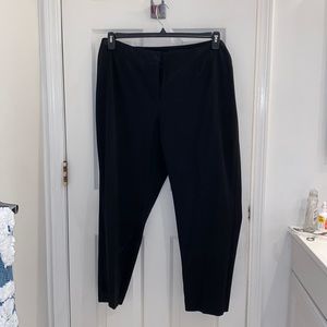 Black plus size trouser pants